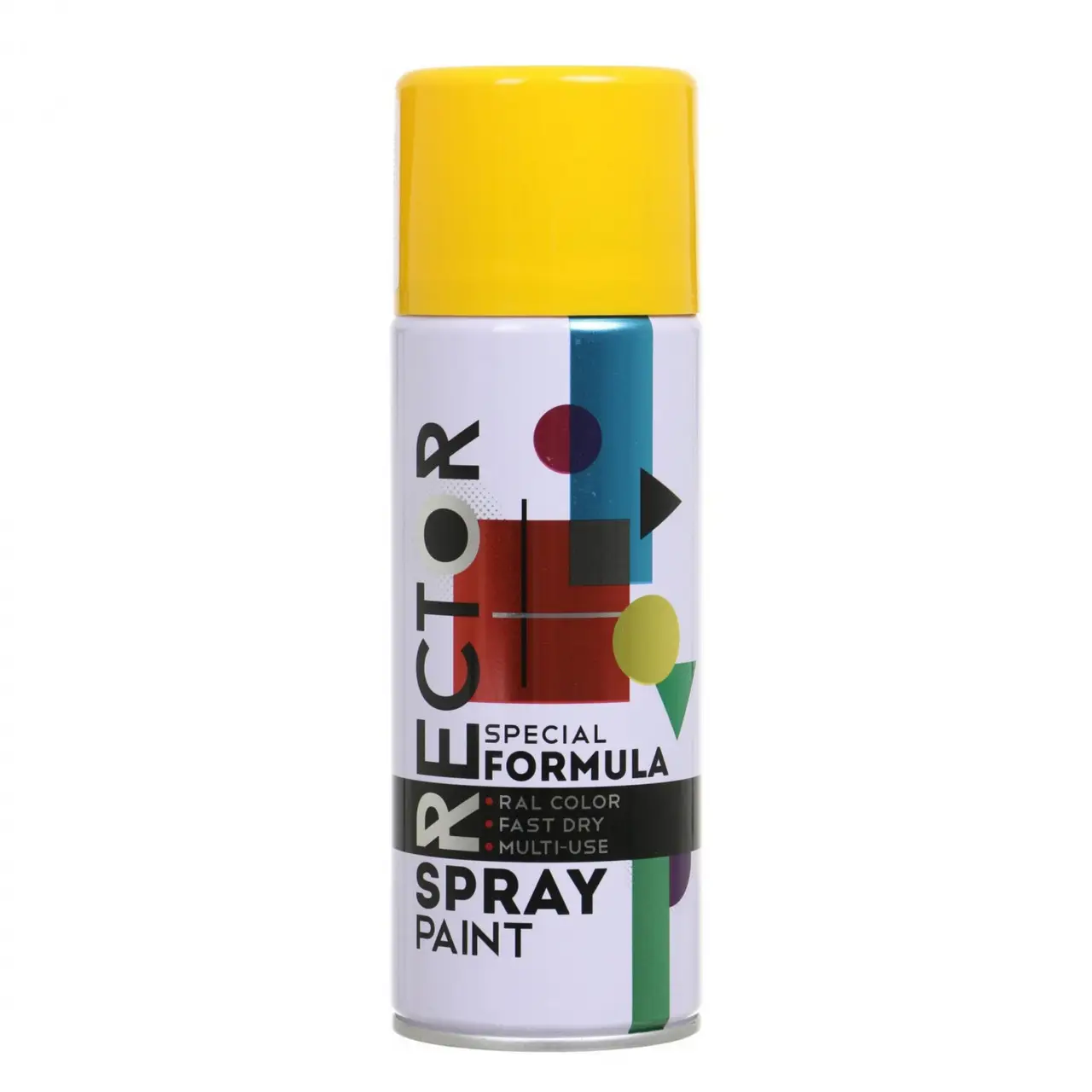 Емаль RECTOR універсальна 1023 жовтий, в аер. упаковці, 400 мл